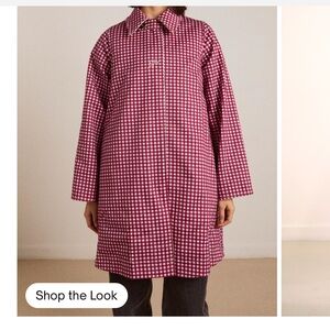 Damson madder Mercedes bow reversible trench -NWT